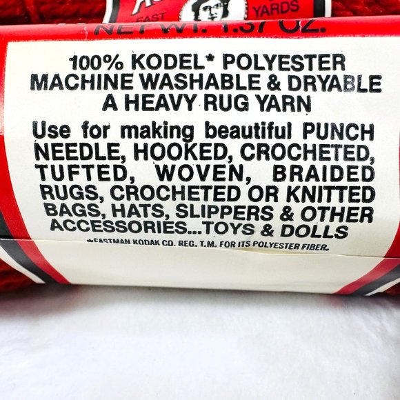 Vintage Aunt Lydia's "Chestnut" Rug Yarn Bundle of 3 Skeins - New - Picture 3 of 5